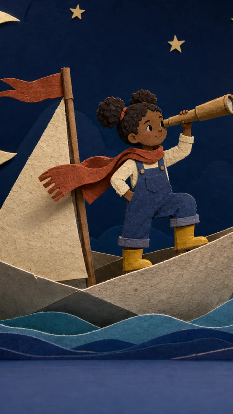 Asha and the Paper Moon Boat finished film frame